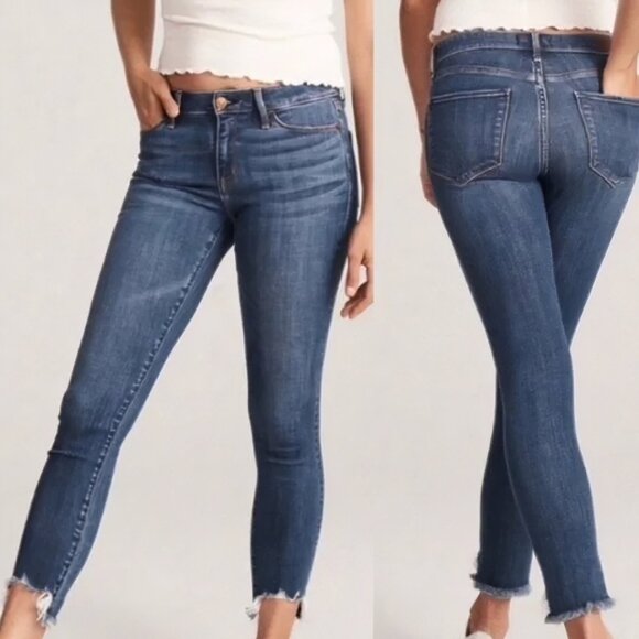 Abercrombie & Fitch Harper Low Rise Ankle Jeans Size 27 - Picture 4 of 8
